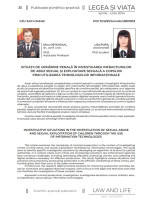 Situații de urmărire penală în investigarea infracțiunilor de abuz sexual și exploatare sexuală a copiilor prin utilizarea tehnologiilor informaționale